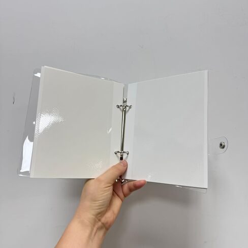 50 Sheets White Photo Album Pages,Photo Album Refill Pages 4x6 Inch Self Adhesive Double Sided 2 Hole Punched Photo Mounting Sheets Picture Sleeves for 2 Ring Fit 2x3 4x6 Photos Stamps Recipe Cards in Saudi Arabia