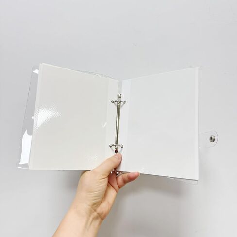 50 Sheets White Photo Album Pages,Photo Album Refill Pages 4x6 Inch Self Adhesive Double Sided 2 Hole Punched Photo Mounting Sheets Picture Sleeves for 2 Ring Fit 2x3 4x6 Photos Stamps Recipe Cards in Saudi Arabia