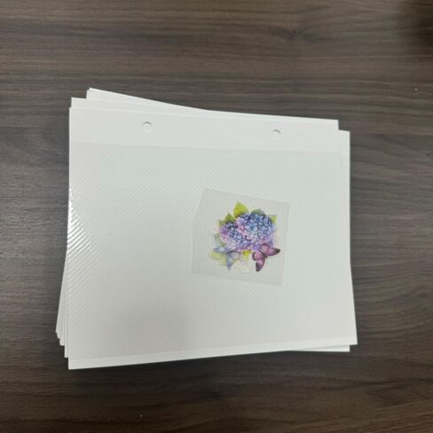 50 Sheets White Photo Album Pages,Photo Album Refill Pages 4x6 Inch Self Adhesive Double Sided 2 Hole Punched Photo Mounting Sheets Picture Sleeves for 2 Ring Fit 2x3 4x6 Photos Stamps Recipe Cards in Saudi Arabia