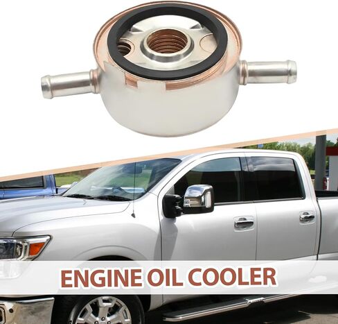 21305-ZQ53A Engine Oil Cooler, Replacement for Nissan Titan Armada 2004-2009, Replacement for Infiniti QX56 2004-2007, Replaces 21305-ZQ52A, 21305-ZQ51A in Saudi Arabia