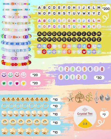 Christmas Clay Beads for Bracelets Jewelry Making Kit, Xmas Colored Red Green Heishi Bead Kit,Christmas Crafts W/ Charms,Golden Spacer Beads,Letter Beads for Friendship Gift,Holiday Polymer Clay Beads in Saudi Arabia
