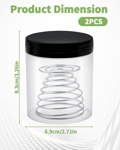 أداة تنظيف فرش الطلاء - عبوة من قطعتين من كوب تنظيف الفرش مع ملف زنبركي قابل للإزالة للزيت والأكريليك ولوازم الرسم بالألوان المائية in Kuwait