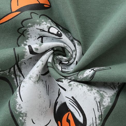 تي شيرت للأولاد بأكمام طويلة للأطفال الصغار، تي شيرت برقبة دائرية للأطفال الصغار من القطن الأساسي، عبوة من قطعتين in Kuwait