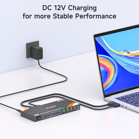 محول USB 3.0 بسرعة 5 جيجابت في الثانية، جهازي كمبيوتر يشاركان 3 أجهزة USB 3.0 مع وظيفة قراءة بطاقة TF، محدد محول USB للكمبيوتر المحمول، لوحة مفاتيح، ماوس، كاميرا ويب، ميكروفون USB، مع كابلين USB A إلى A in Kuwait