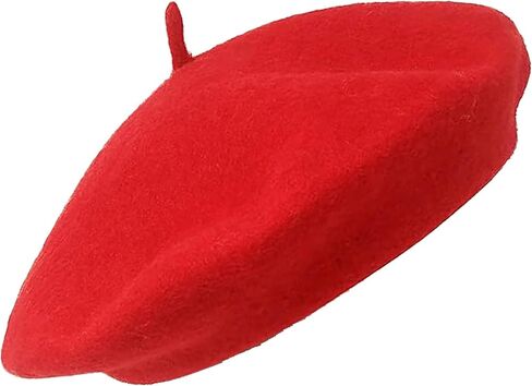 Womens Wool French Beret Hat - Classic Solid Color Artist Hat in Saudi Arabia