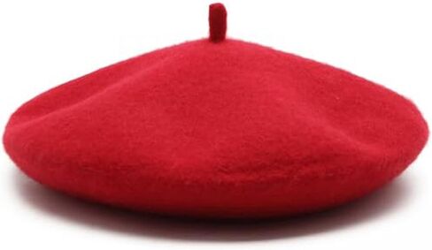 Womens Wool French Beret Hat - Classic Solid Color Artist Hat in Saudi Arabia
