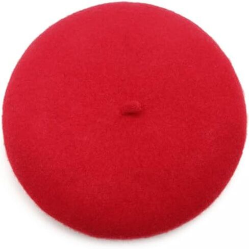 Womens Wool French Beret Hat - Classic Solid Color Artist Hat in Saudi Arabia