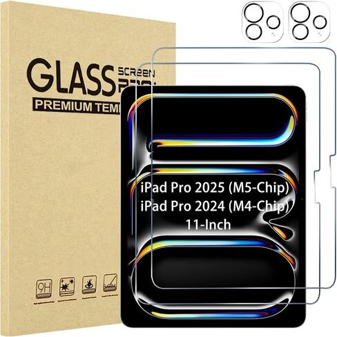 ProCase 2+2 Pack Screen Protector for iPad Pro 12.9 inch 6th 5th 4th Generation 2022 2021 2020 with Camera Lens Protector, Tempered Glass Film Guard for iPad Pro 12.9" in Kuwait