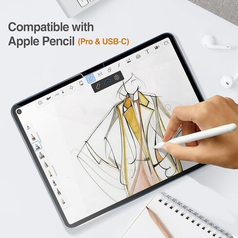 ProCase 2+2 Pack Screen Protector for iPad Pro 12.9 inch 6th 5th 4th Generation 2022 2021 2020 with Camera Lens Protector, Tempered Glass Film Guard for iPad Pro 12.9" in Kuwait