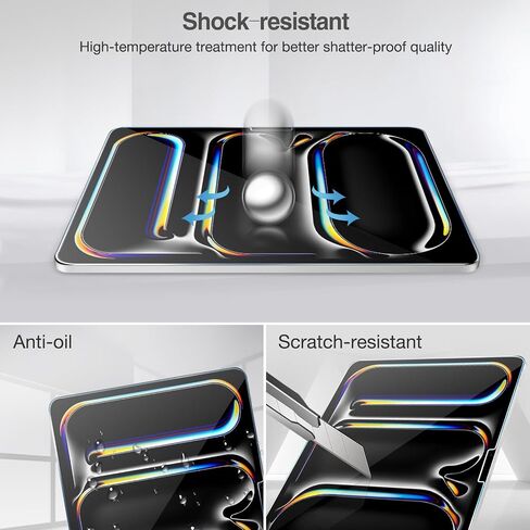 ProCase 2+2 Pack Screen Protector for iPad Pro 12.9 inch 6th 5th 4th Generation 2022 2021 2020 with Camera Lens Protector, Tempered Glass Film Guard for iPad Pro 12.9" in Kuwait