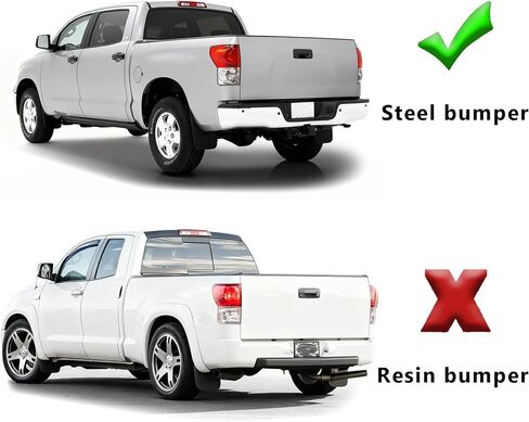Rear Bumper Assembly Compatible with 2000 2001 2002 2003 2004 2005 2006 Toyota Tundra without Tow Hitch Complete Steel Bumper,Chrome in Saudi Arabia