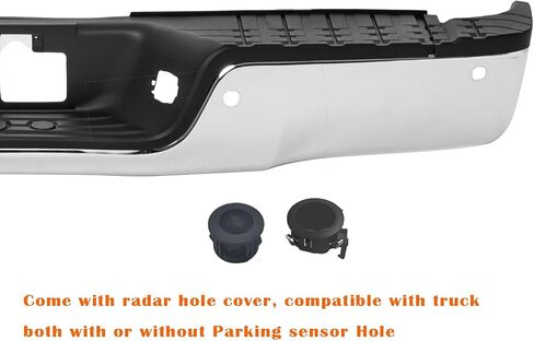 Rear Bumper Assembly Compatible with 2000 2001 2002 2003 2004 2005 2006 Toyota Tundra without Tow Hitch Complete Steel Bumper,Chrome in Saudi Arabia