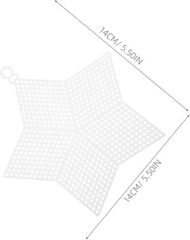 CORHAD 10pcs Plastic Mesh Canvas for DIY Embroidery and Crafting Sturdy Multi-Purpose Plastic Netting for Bag Making Cross Stitch and Crochet Projects in Saudi Arabia