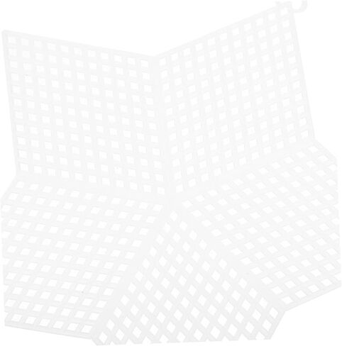 CORHAD 10pcs Plastic Mesh Canvas for DIY Embroidery and Crafting Sturdy Multi-Purpose Plastic Netting for Bag Making Cross Stitch and Crochet Projects in Saudi Arabia