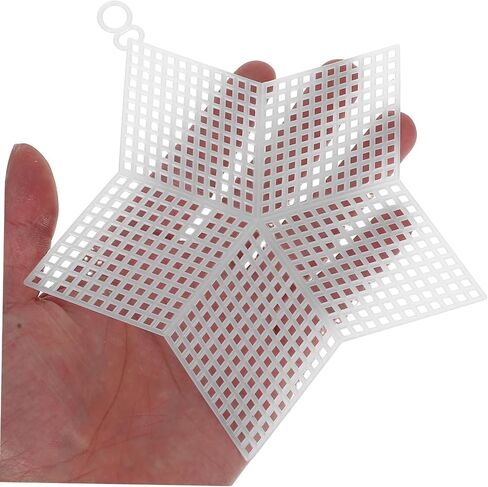 CORHAD 10pcs Plastic Mesh Canvas for DIY Embroidery and Crafting Sturdy Multi-Purpose Plastic Netting for Bag Making Cross Stitch and Crochet Projects in Saudi Arabia