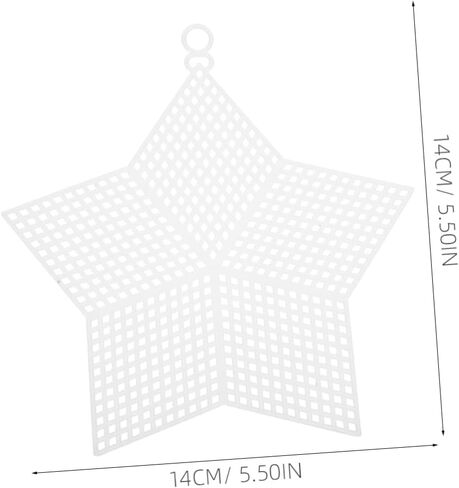 CORHAD 10pcs Plastic Mesh Canvas for DIY Embroidery and Crafting Sturdy Multi-Purpose Plastic Netting for Bag Making Cross Stitch and Crochet Projects in Saudi Arabia