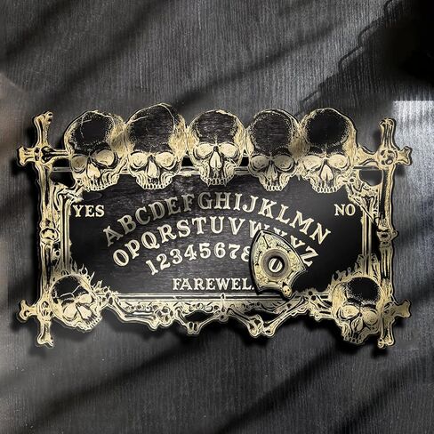 لوحة الويجا السحرية على شكل جمجمة للحفلات والديكور، لوحة حوار روحي خشبية للوازم الساحرة in Kuwait