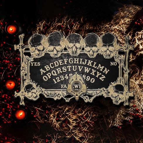 لوحة الويجا السحرية على شكل جمجمة للحفلات والديكور، لوحة حوار روحي خشبية للوازم الساحرة in Kuwait