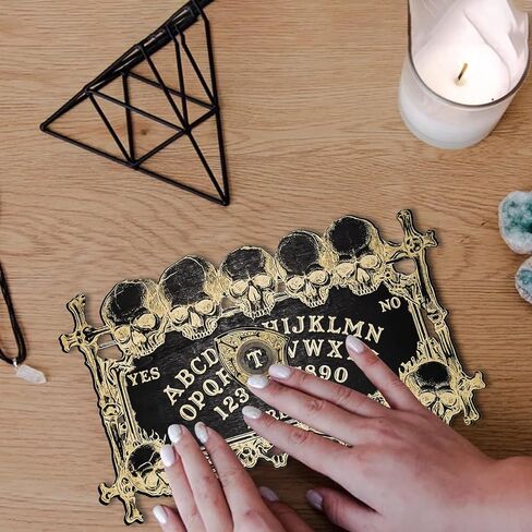 لوحة الويجا السحرية على شكل جمجمة للحفلات والديكور، لوحة حوار روحي خشبية للوازم الساحرة in Kuwait