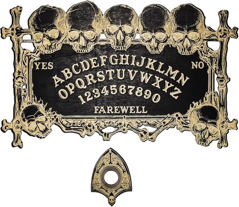 لوحة الويجا السحرية على شكل جمجمة للحفلات والديكور، لوحة حوار روحي خشبية للوازم الساحرة in Kuwait