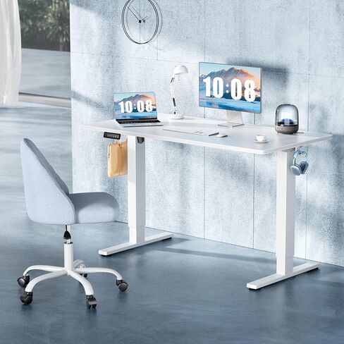 NEWBULIG 40 بوصة ارتفاع كهربائي قابل للتعديل مكتب الكمبيوتر الدائمة الجلوس الوقوف الجدول رفع محطة العمل للمنزل مكتب الكتابة الألعاب in Kuwait