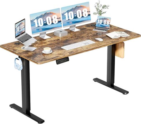 NEWBULIG 40 Inch Electric Height Adjustable Standing Computer Desk Sit Stand Up Table Lift Workstation for Home Office Writing Gaming in Saudi Arabia