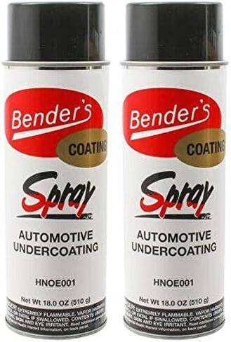 RecPro Trailer Fender Rubberized Undercoating Spray | Prevent Rust | Buildable & Paintable | Automotive | Black (2 Pack) in Saudi Arabia