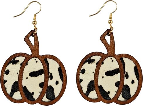 أقراط اليقطين اللامعة للنساء أقراط متدلية أنيقة لعيد الشكر وأقراط الخريف اللامعة مجوهرات العطلات in Kuwait