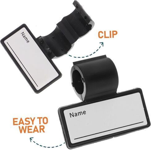 Garneck Pack of 6 ID Tags with Engraving, Name Plate for Individual Marking for Stethoscopes, Practical Accessory for Medical Professionals and Nursing Personnel in Saudi Arabia