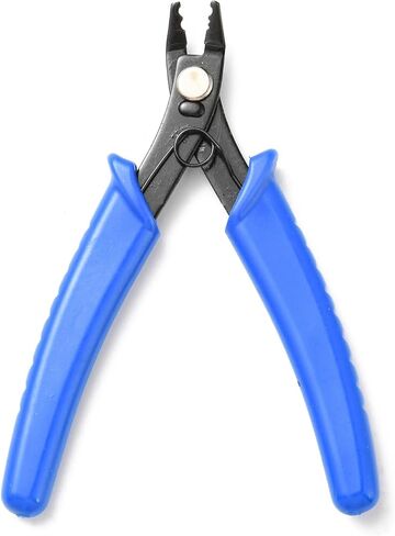 1Pc 45# Carbon Steel Crimper Plier for Crimp Beads Jewelry Crimping Plier with Blue Color Plastic Handle 129.5x86x8.6mm DIY Jewelry Making Supplies in Saudi Arabia