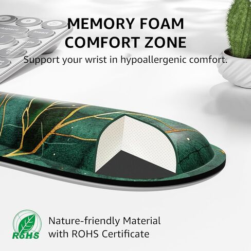 KTRIO Memory Foam Keyboard Wrist Rest - Ergonomic Wrist Rest for Computer Keyboard for Typing Pain Relief - Foldable in Kuwait