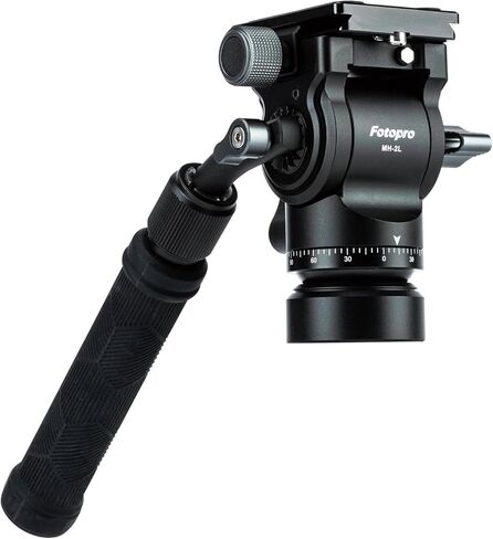 Fotopro Video Fluid Head Panoramic Tripod Drag Pan Head with QR Plate Max Load 6.61lbs 3kg for DSLR Cameras Camcorders MH-4L in Saudi Arabia