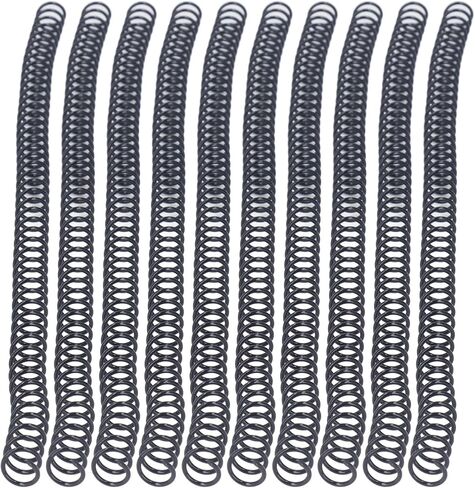 Vikye Precise 100Pcs Spiral Binding Coils Plastic 9.5mm 3/8in 48 Teeth 4:1 Ratio 75 Sheet Capacity for Office Documents,A4 Paper (White) in Saudi Arabia