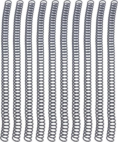 Vikye Precise 100Pcs Spiral Binding Coils Plastic 9.5mm 3/8in 48 Teeth 4:1 Ratio 75 Sheet Capacity for Office Documents,A4 Paper (White) in Saudi Arabia