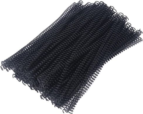 Vikye Precise 100Pcs Spiral Binding Coils Plastic 9.5mm 3/8in 48 Teeth 4:1 Ratio 75 Sheet Capacity for Office Documents,A4 Paper (White) in Saudi Arabia
