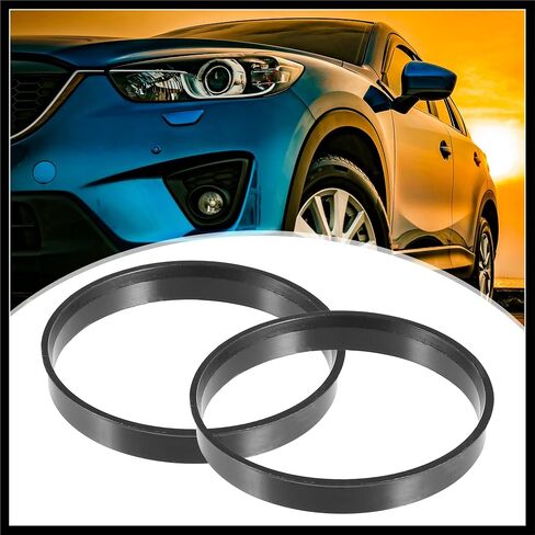70.1mm to 66.1mm Universal Car Hub Centric Rings Black - Pack of 4 Durable Material in Saudi Arabia