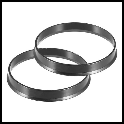 70.1mm to 66.1mm Universal Car Hub Centric Rings Black - Pack of 4 Durable Material in Saudi Arabia
