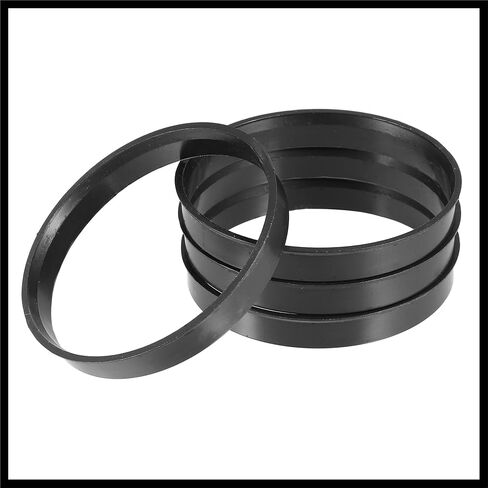 70.1mm to 66.1mm Universal Car Hub Centric Rings Black - Pack of 4 Durable Material in Saudi Arabia