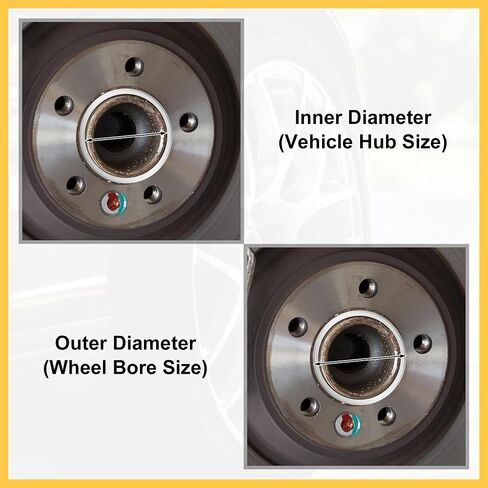 4pcs OD 83.1mm to ID 71.1mm Aluminum Alloy Car Auto Hub Centric Rings Wheel Bore Center Spacer Replacement Auto Replacement Parts in Saudi Arabia