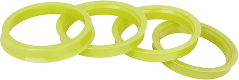 4pcs Plastic 66.6mm to 57.1mm Car Hub Centric Rings Wheel Bore Center Spacer Yellow Durable Material in Saudi Arabia
