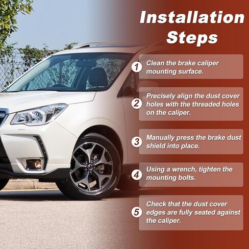 2 قطعة لوحة دعم الفرامل الأمامية درع الغبار لسوبارو امبريزا 2008-2016 فورستر 2008-2018 لـ XV Crosstrek 2013-2015 لـ Crosstrek 2016-2017، رقم 26290-AG000 درع غبار الفرامل in Kuwait