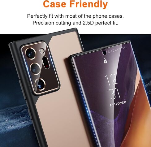 UniqueMe [2+2 Pack] Unique Me Compatible with Samsung Galaxy S10 Full Coverage Flexible TPU Screen Protector and Camera Lens Protector 【Not Fit for Samsung S10 Plus】 in Saudi Arabia