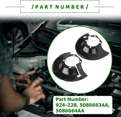924-228 Front Brake Dust Shield Compatible with Dodge Ram 2500 3500 2003-2008 4WD Replace 5086663AA 5086664AA in Saudi Arabia