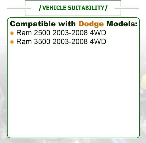 924-228 Front Brake Dust Shield Compatible with Dodge Ram 2500 3500 2003-2008 4WD Replace 5086663AA 5086664AA in Saudi Arabia