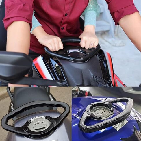 مسند ذراع للدراجة النارية بخزان الوقود الأمامي للراكب الأمامي لسوزوكي GSX-R GSX-S 600 750 1000 1300 Hayabusa مقود الدراجة النارية (أسود) in Kuwait