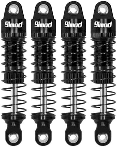 Adjustable 53mm Aluminum Threaded Oil Damper Shock Absorber for TRX4M TRX4MT 1/18 RC Crawler, Upgrade Parts (Black) in Saudi Arabia