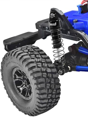 Adjustable 53mm Aluminum Threaded Oil Damper Shock Absorber for TRX4M TRX4MT 1/18 RC Crawler, Upgrade Parts (Black) in Saudi Arabia