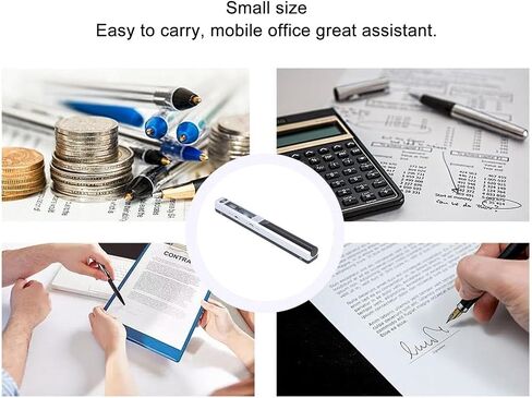 ماسح ضوئي محمول، ماسح ضوئي للصور لمستندات A4، تنسيق JPG PDF، ما يصل إلى 900 نقطة في البوصة، ماسح ضوئي محمول للمنزل والمكتب والأعمال والصور والصور والإيصالات والكتب (فضي) in Saudi Arabia