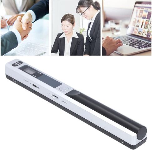 ماسح ضوئي محمول، ماسح ضوئي للصور لمستندات A4، تنسيق JPG PDF، ما يصل إلى 900 نقطة في البوصة، ماسح ضوئي محمول للمنزل والمكتب والأعمال والصور والصور والإيصالات والكتب (فضي) in Saudi Arabia