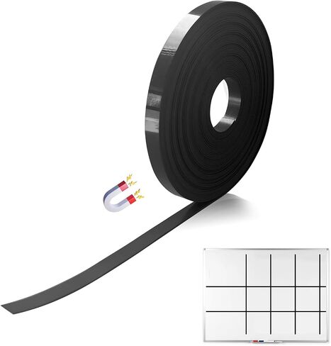 Magnetic Tape for Whiteboard Magnet Strips: Magnetic Strip Non-Adhesive 0.39 inches x 39.3 Ft Cut to Size for Teachers Crafts DIY Projects Marking Lines for Whiteboards (0.39 Inch x 39.3 Ft) in Saudi Arabia
